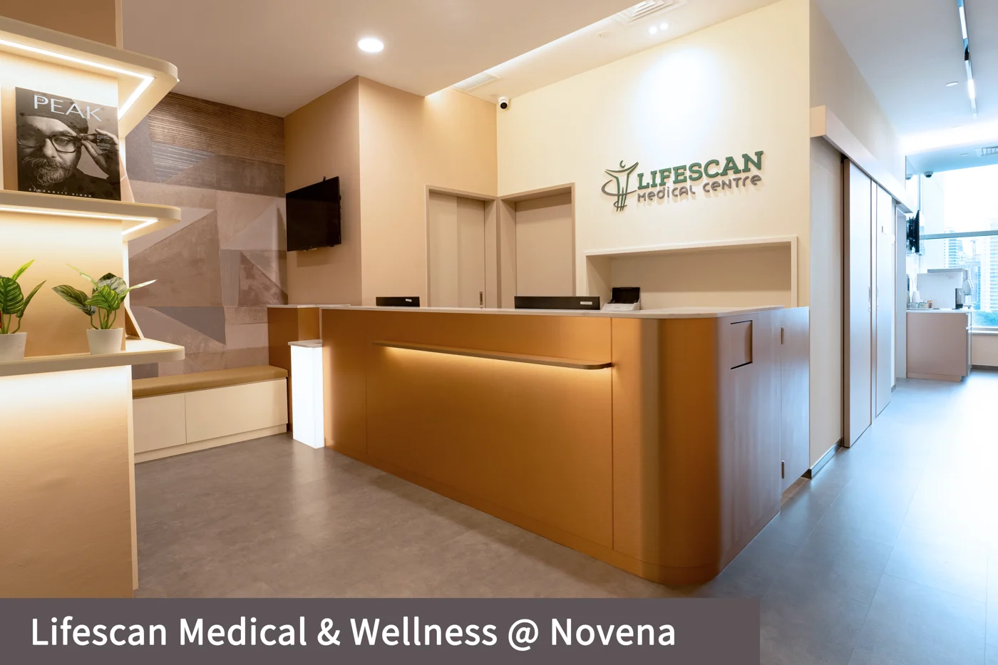 Ruang tunggu Lifescan cabang Novena — bukan cabang Orchard.